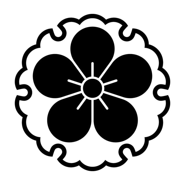 雪輪に梅紋