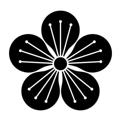 白銀梅紋
