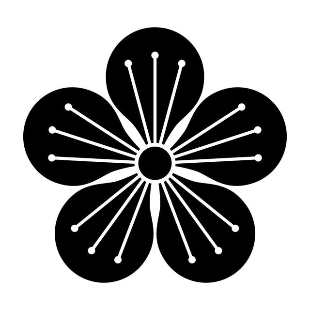 白銀梅紋