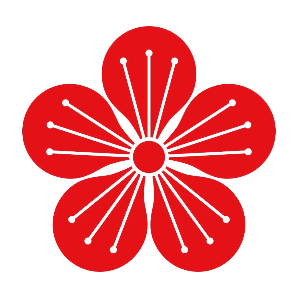 白銀梅紋 8