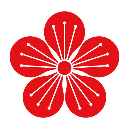 白銀梅紋 8