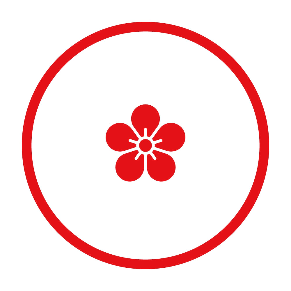 糸輪に豆梅の花紋 8