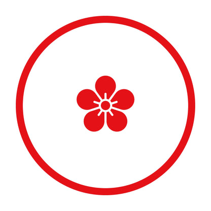 糸輪に豆梅の花紋 8