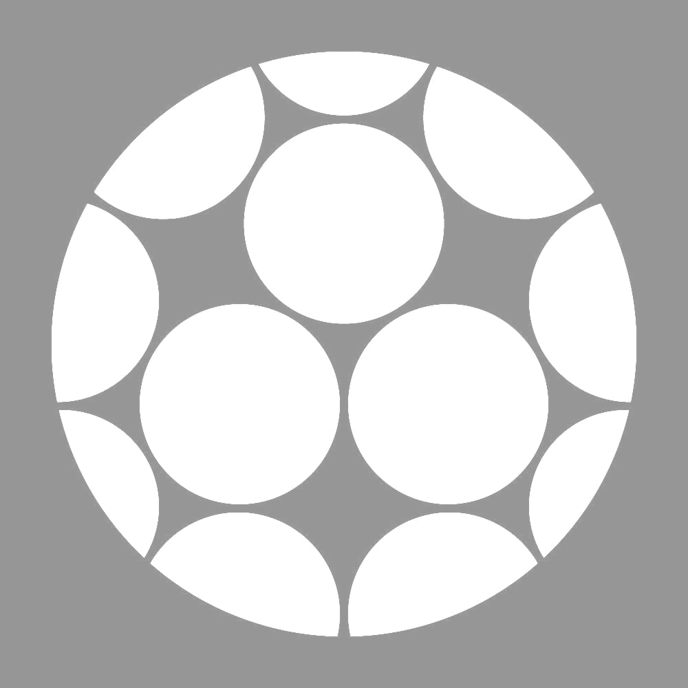 三つ割り星梅鉢紋 7
