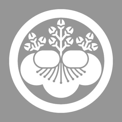 丸に梅桐紋 7