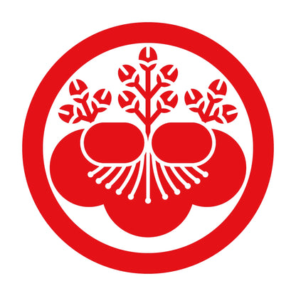 丸に梅桐紋 8