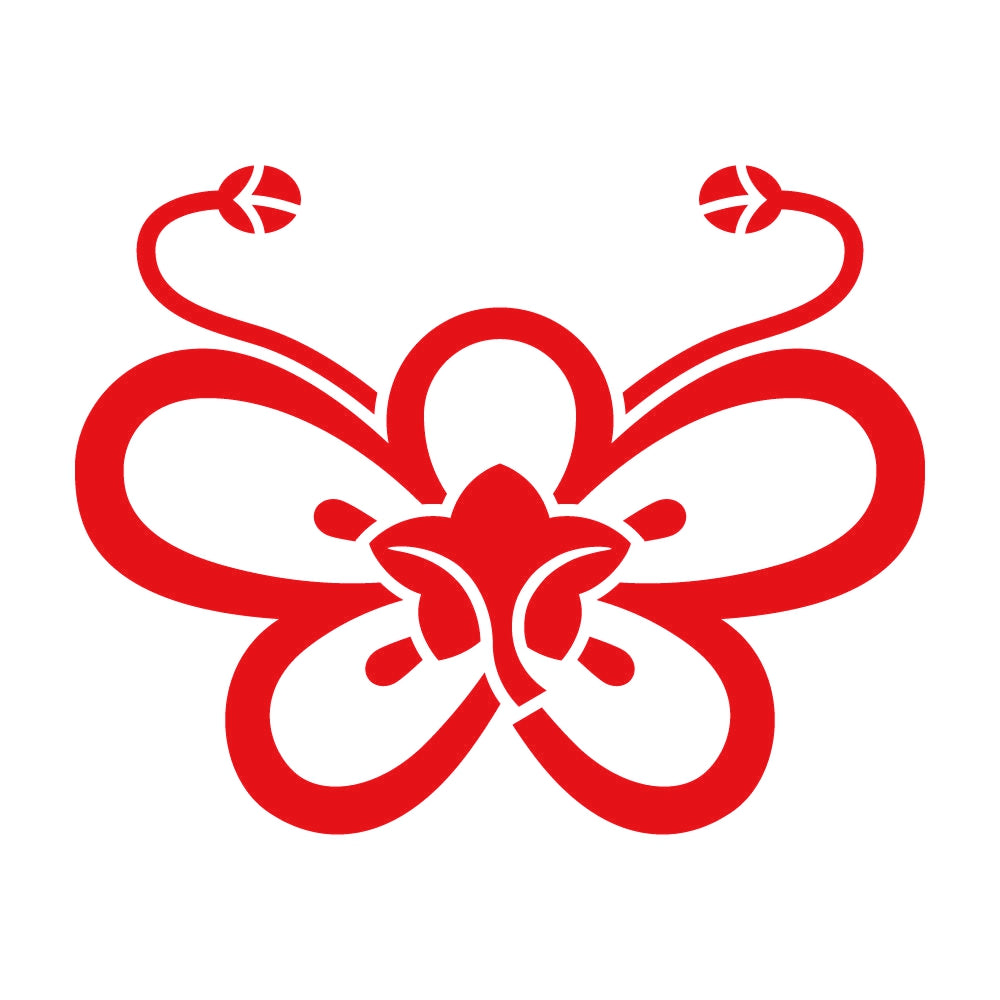 中陰裏梅胡蝶紋 8