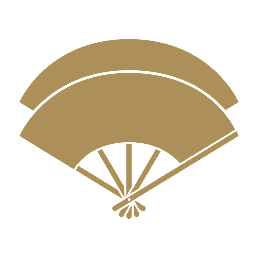 重ね扇紋 9