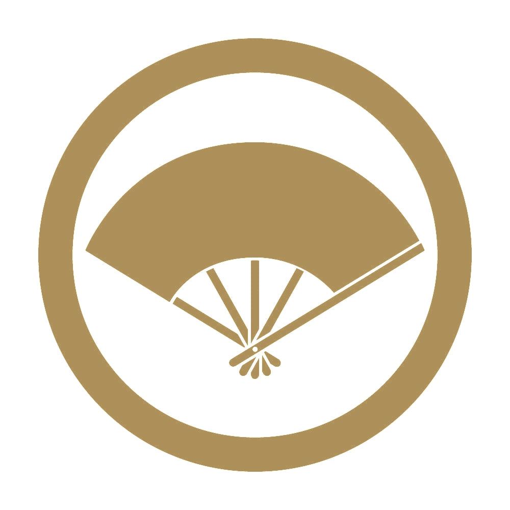 丸に五本骨扇紋 9