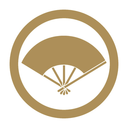 丸に五本骨扇紋 9