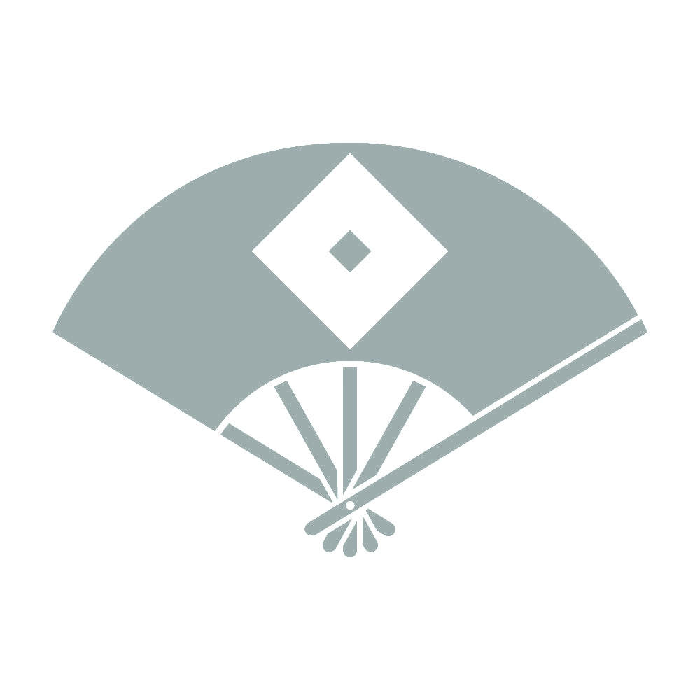 扇に地抜き釘抜き紋 10