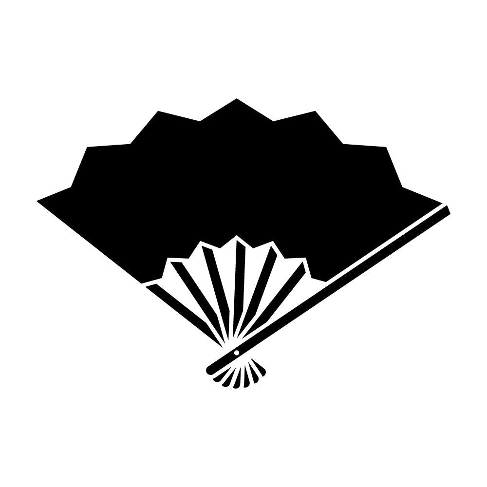 七本骨雁木扇紋