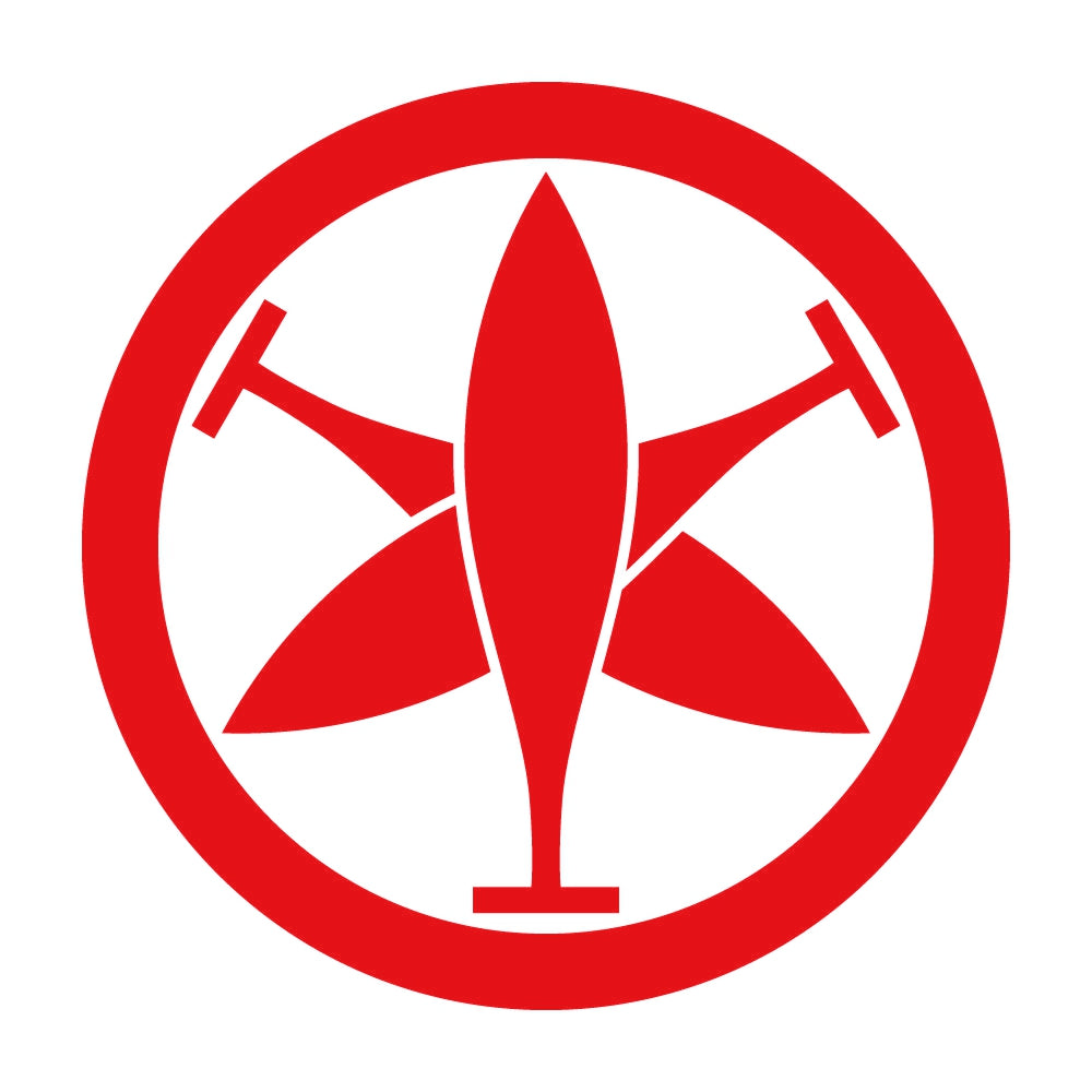 丸に三つ組み櫂紋 8