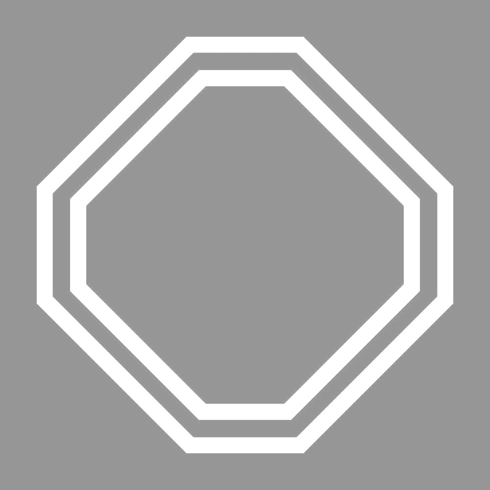 陰の隅切り角紋 7