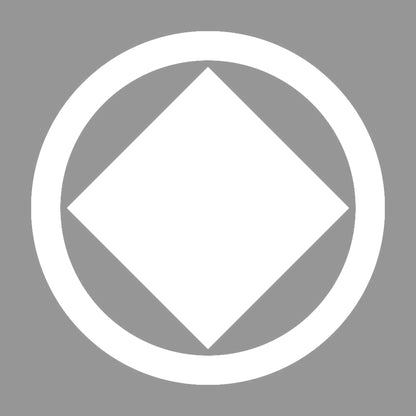 丸に隅立て角紋 7