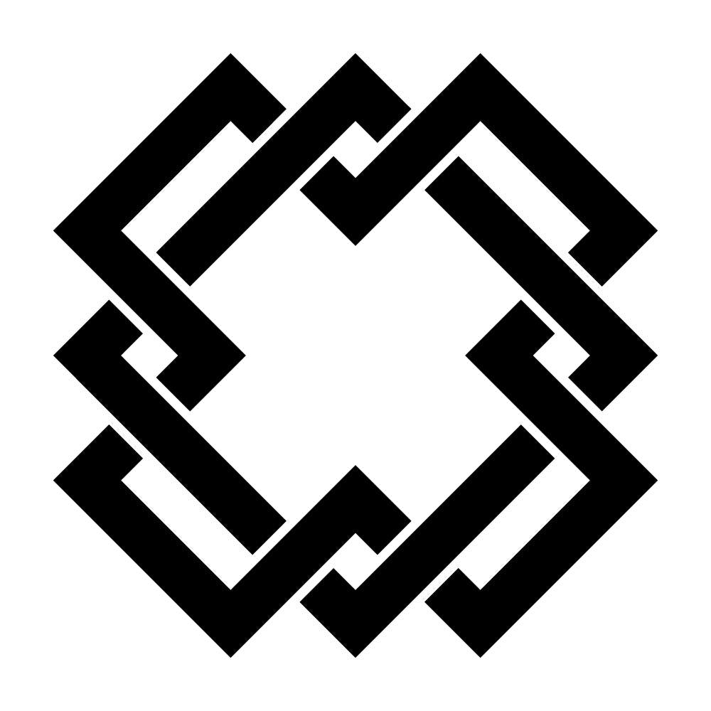 結び角紋