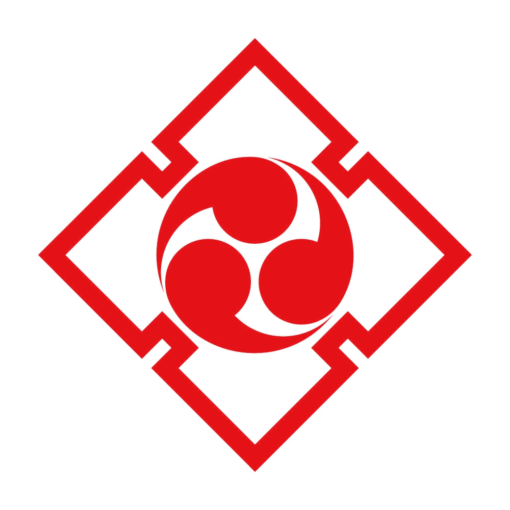 折り入り角に三つ巴紋 8