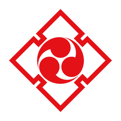 折り入り角に三つ巴紋 8