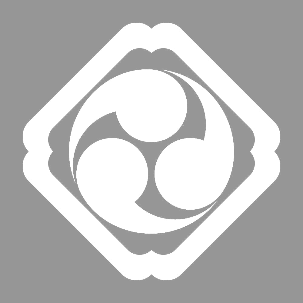 隅入り角に三つ巴紋 7