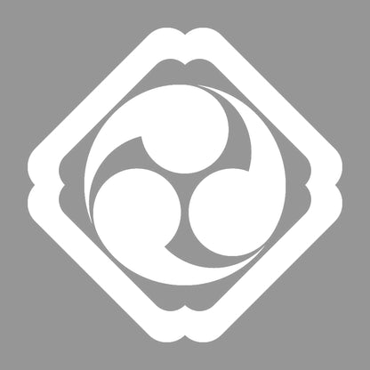 隅入り角に三つ巴紋 7