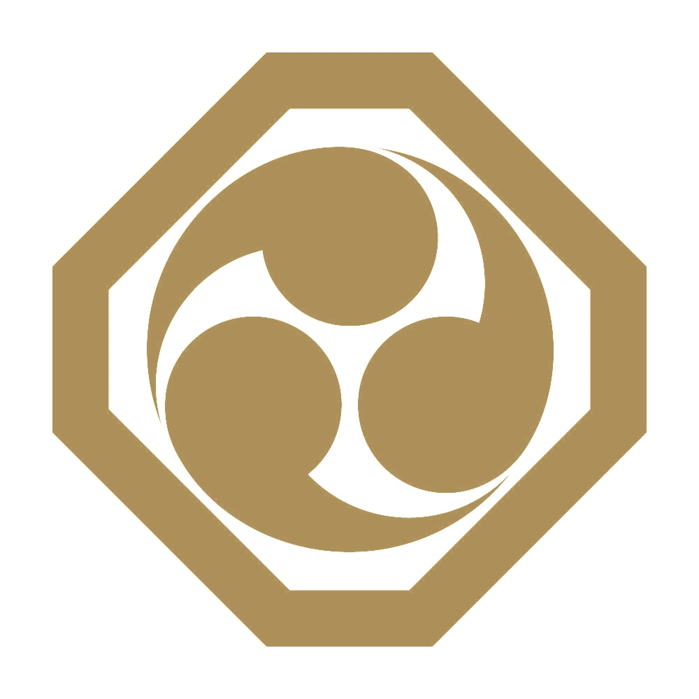 隅切り角に三つ巴紋 9