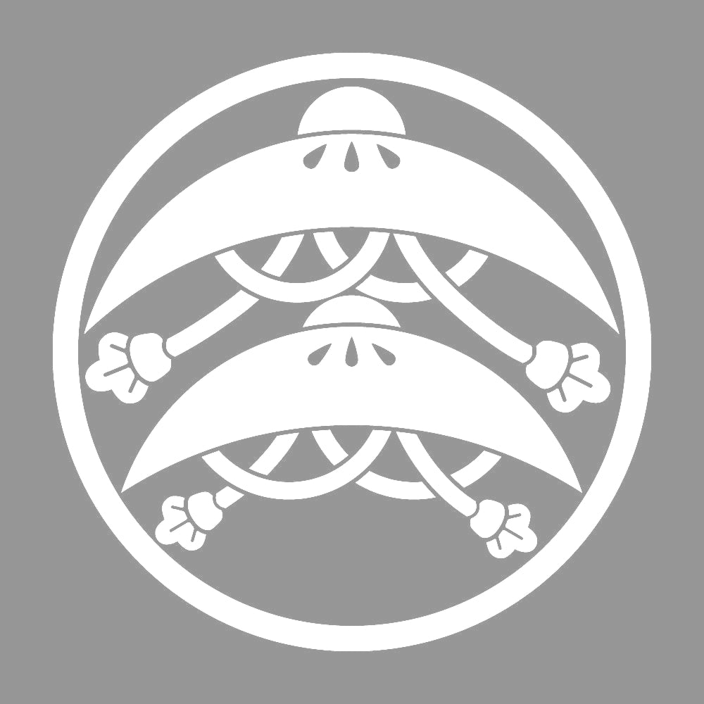 糸輪に紐付き二階笠紋 7
