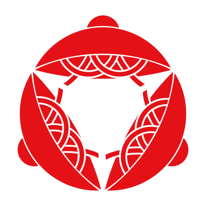 三つ寄せ笠紋 8
