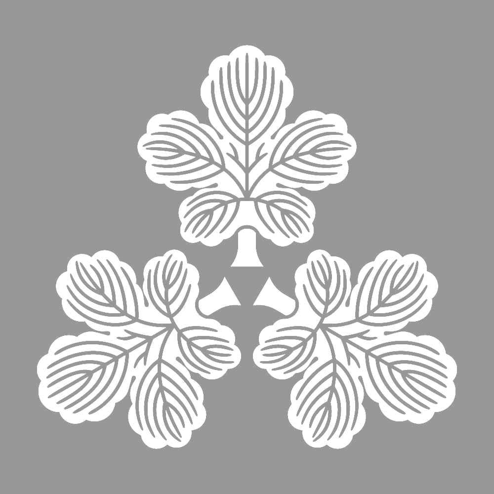 尻合わせ三つ梶の葉紋 7
