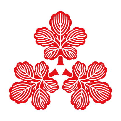 尻合わせ三つ梶の葉紋 8