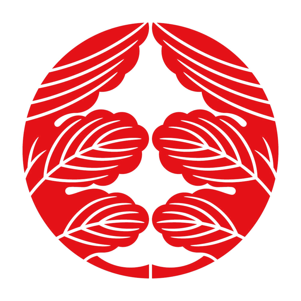 割り梶の葉紋 8