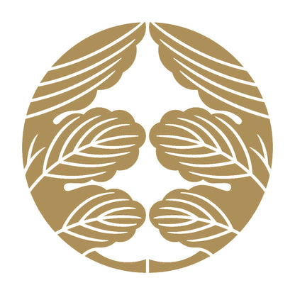 割り梶の葉紋 9