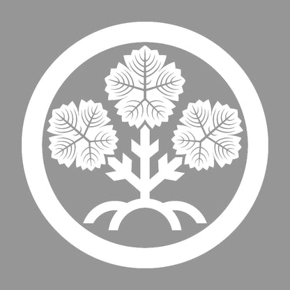 丸に諏訪梶の葉紋 7