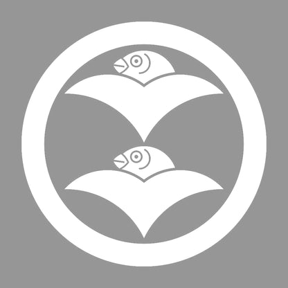 丸に二つ雁金紋 7