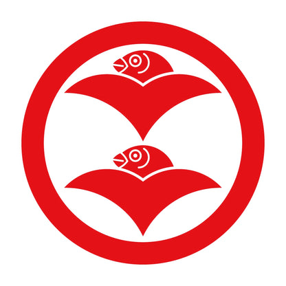 丸に二つ雁金紋 8