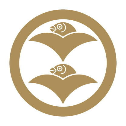 丸に二つ雁金紋 9
