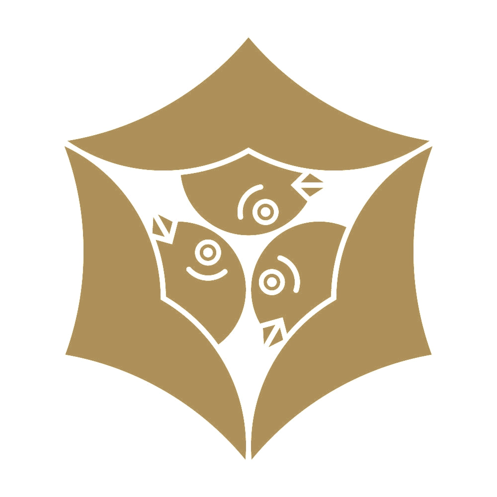 頭合わせ三つ雁金紋 9
