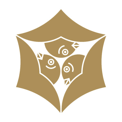 頭合わせ三つ雁金紋 9