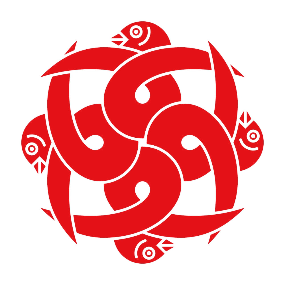 尻合わせ四つ結び雁金紋 8