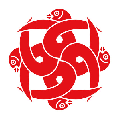 尻合わせ四つ結び雁金紋 8