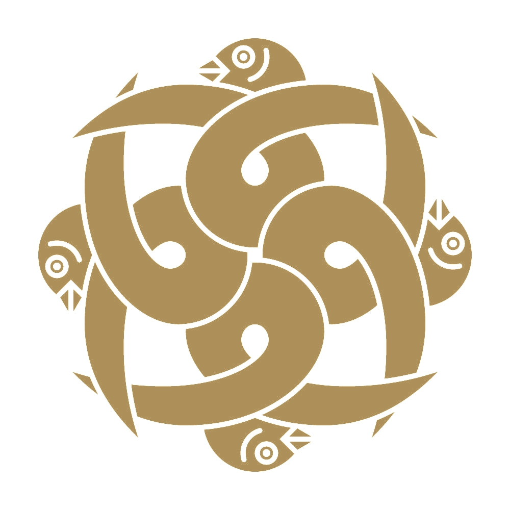 尻合わせ四つ結び雁金紋 9