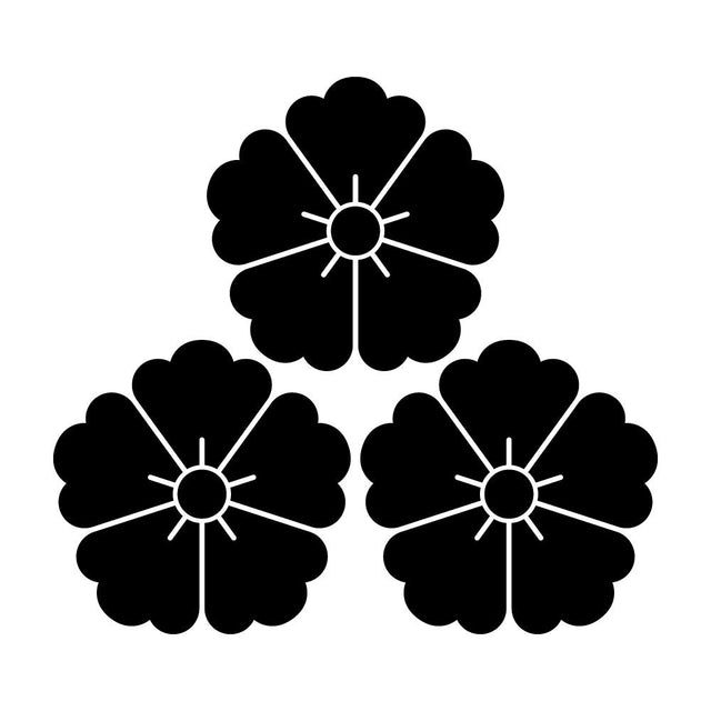 三つ盛り唐花紋