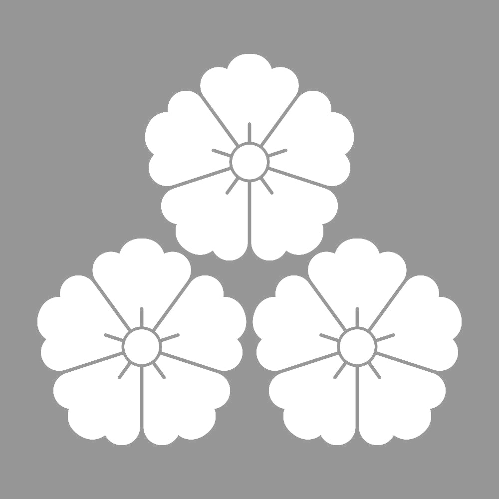 三つ盛り唐花紋 7