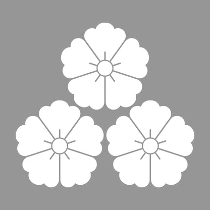 三つ盛り唐花紋 7