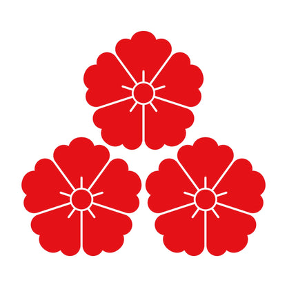 三つ盛り唐花紋 8