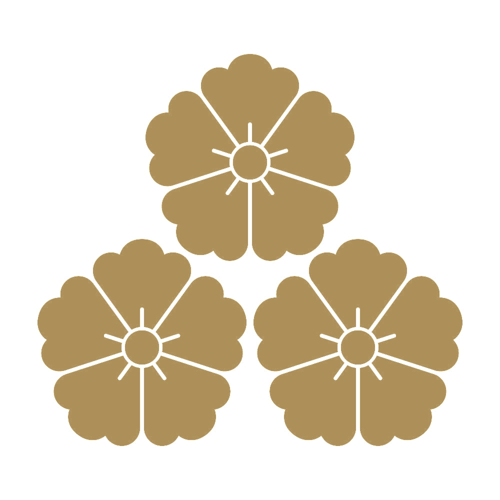 三つ盛り唐花紋 9