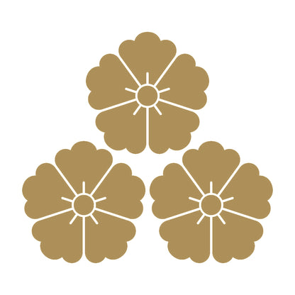 三つ盛り唐花紋 9