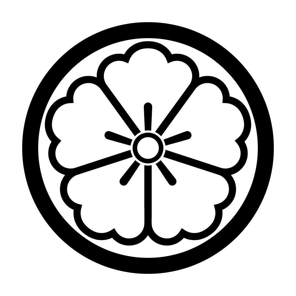 中輪に陰の唐花紋