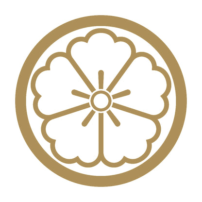 中輪に陰の唐花紋 9