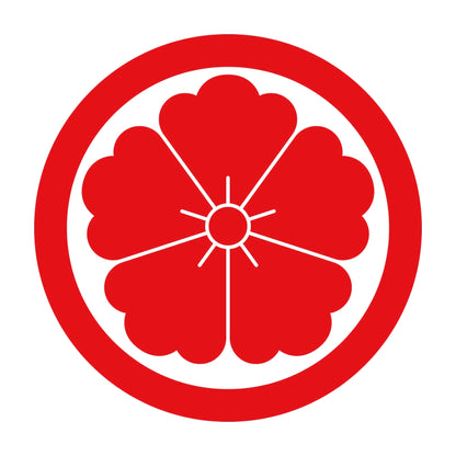 中輪に唐花紋 8