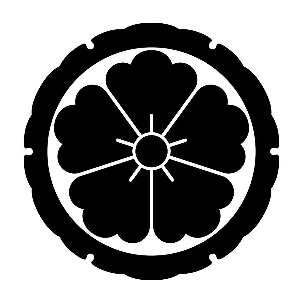 外雪輪に唐花紋